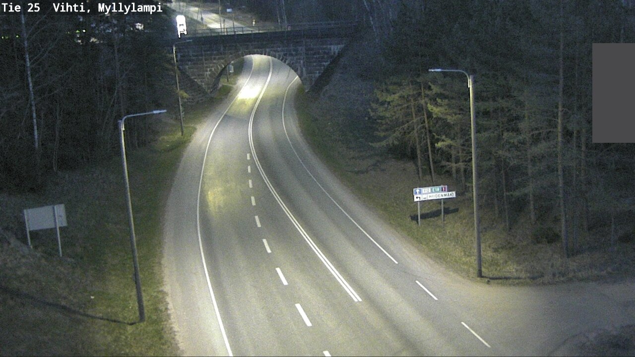 Weather Camera Image Road 25 Lohja Myllylampi, Lohja, Uusimaa