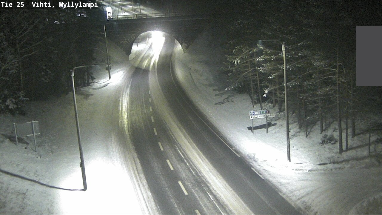 Weather Camera Image Road 25 Lohja Myllylampi, Lohja, Uusimaa