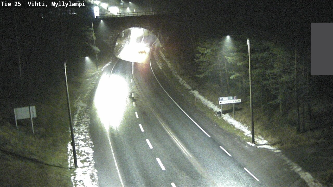 Weather Camera Image Väg 25 Lojo Myllylampi, Lohja, Uusimaa