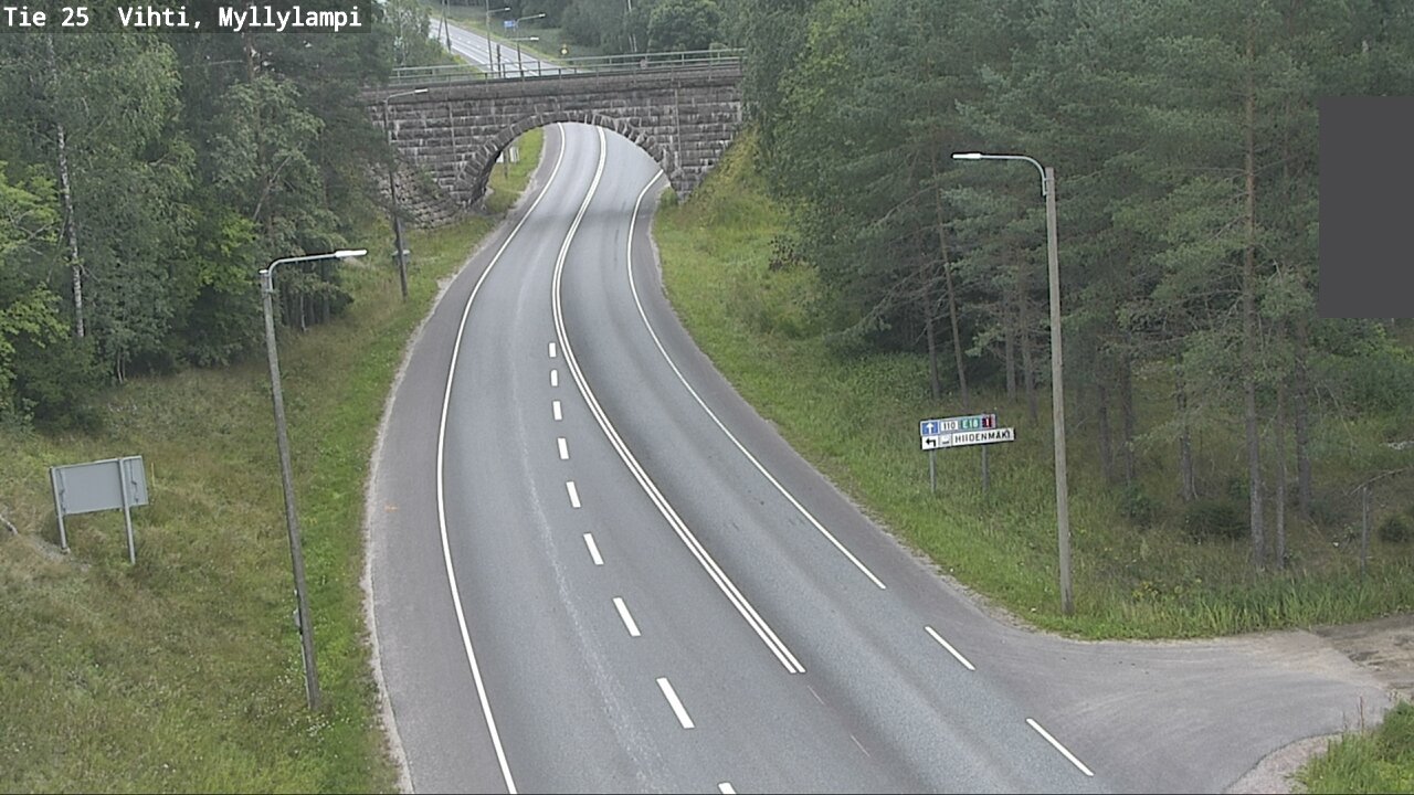 Weather Camera Image Väg 25 Lojo Myllylampi, Lohja, Uusimaa