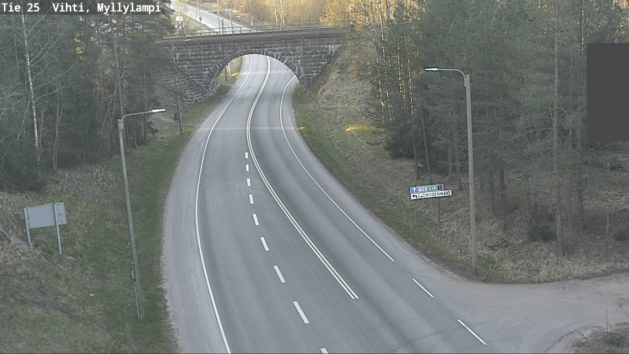 Weather Camera Image Väg 25 Lojo Myllylampi, Lohja, Uusimaa