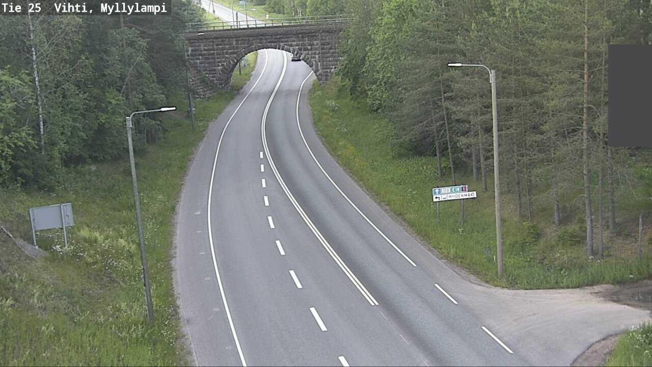Weather Camera Image Väg 25 Lojo Myllylampi, Lohja, Uusimaa