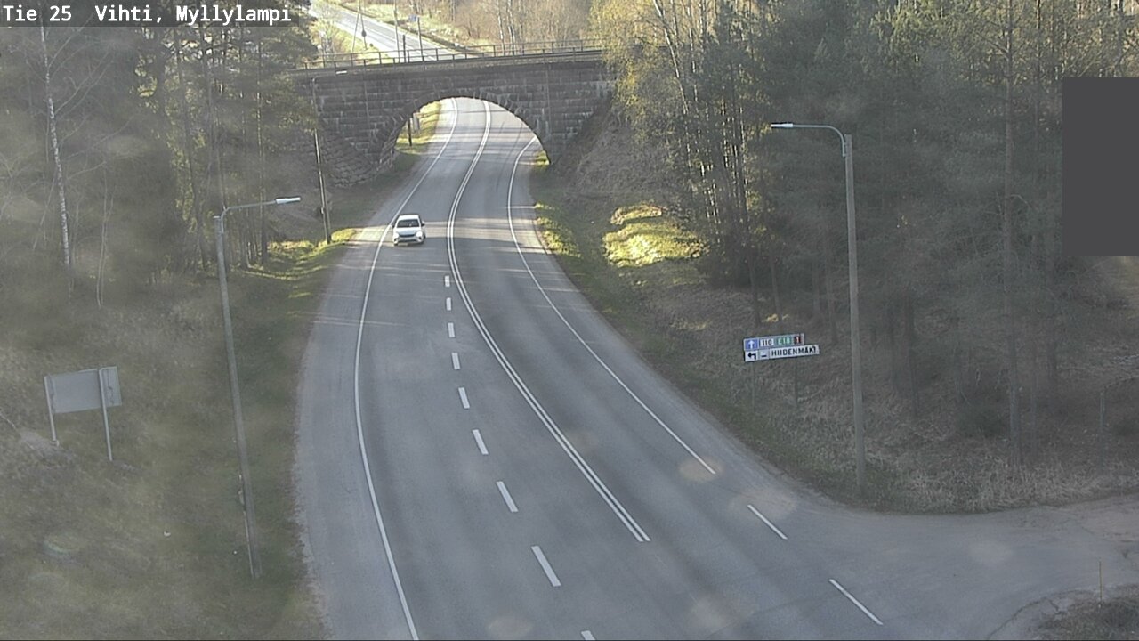 Weather Camera Image Road 25 Lohja Myllylampi, Lohja, Uusimaa