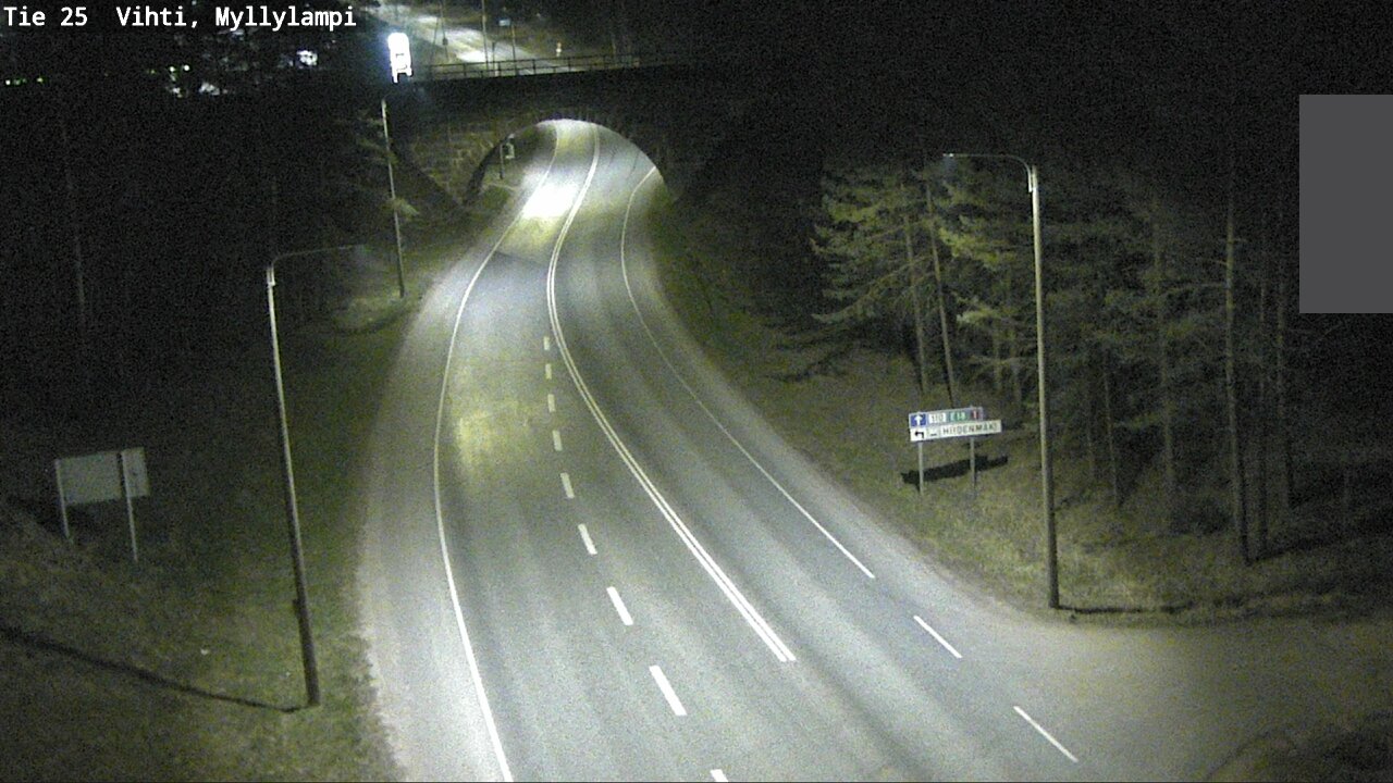 Weather Camera Image Road 25 Lohja Myllylampi, Lohja, Uusimaa