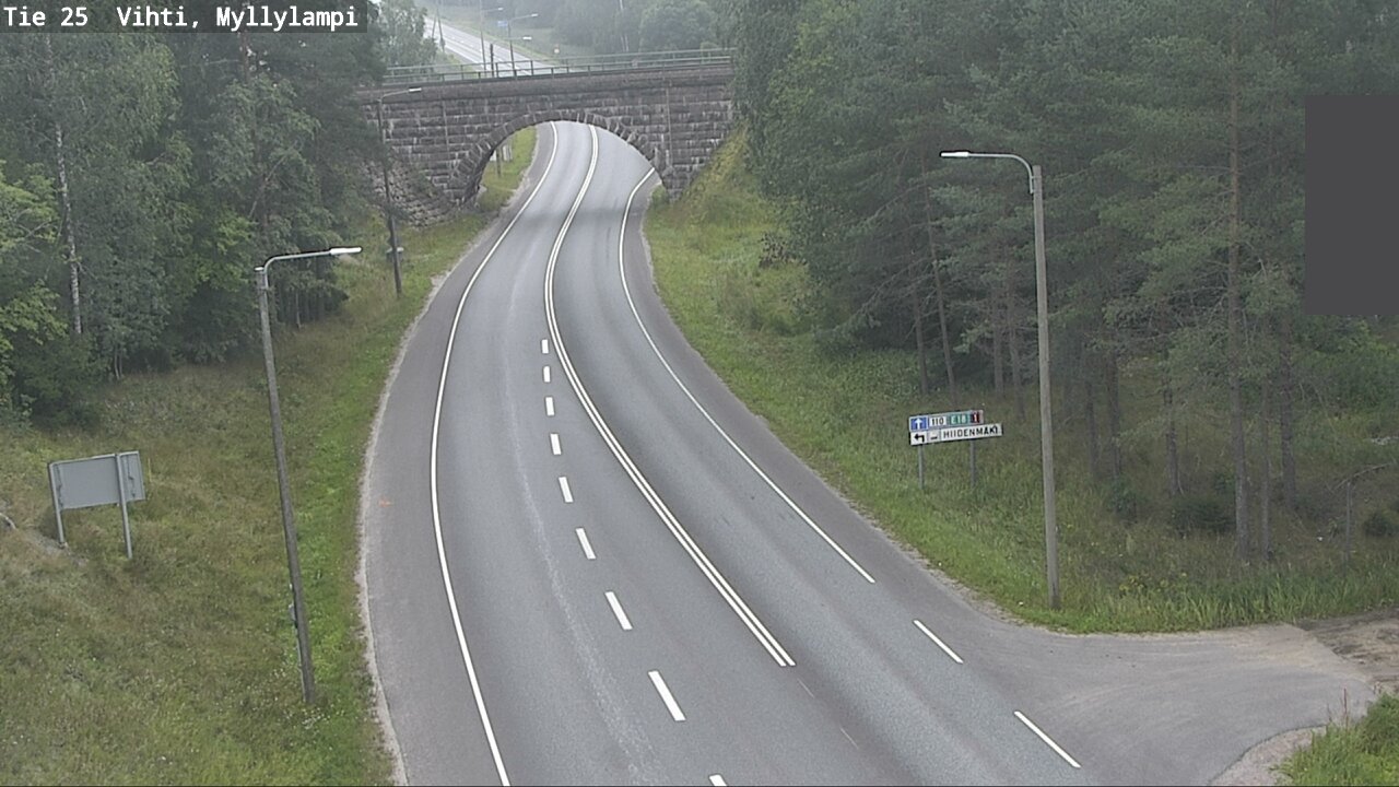 Weather Camera Image Väg 25 Lojo Myllylampi, Lohja, Uusimaa