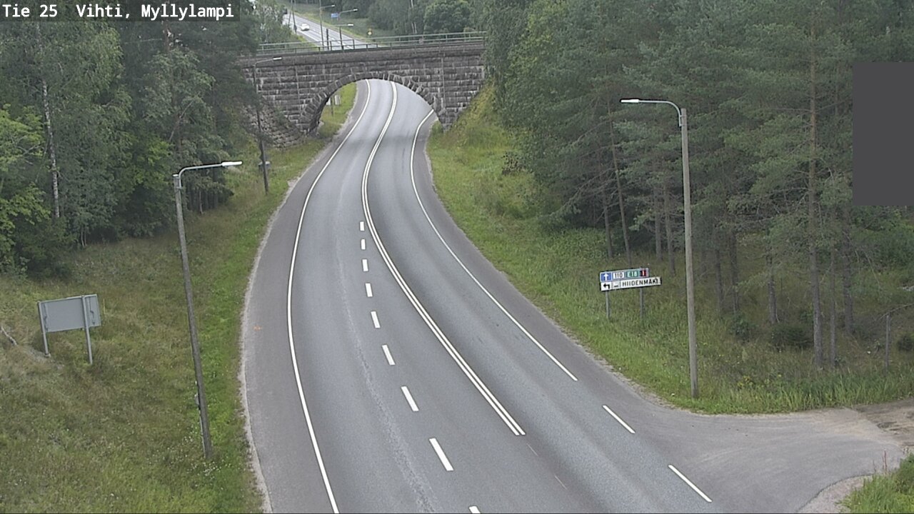 Weather Camera Image Väg 25 Lojo Myllylampi, Lohja, Uusimaa