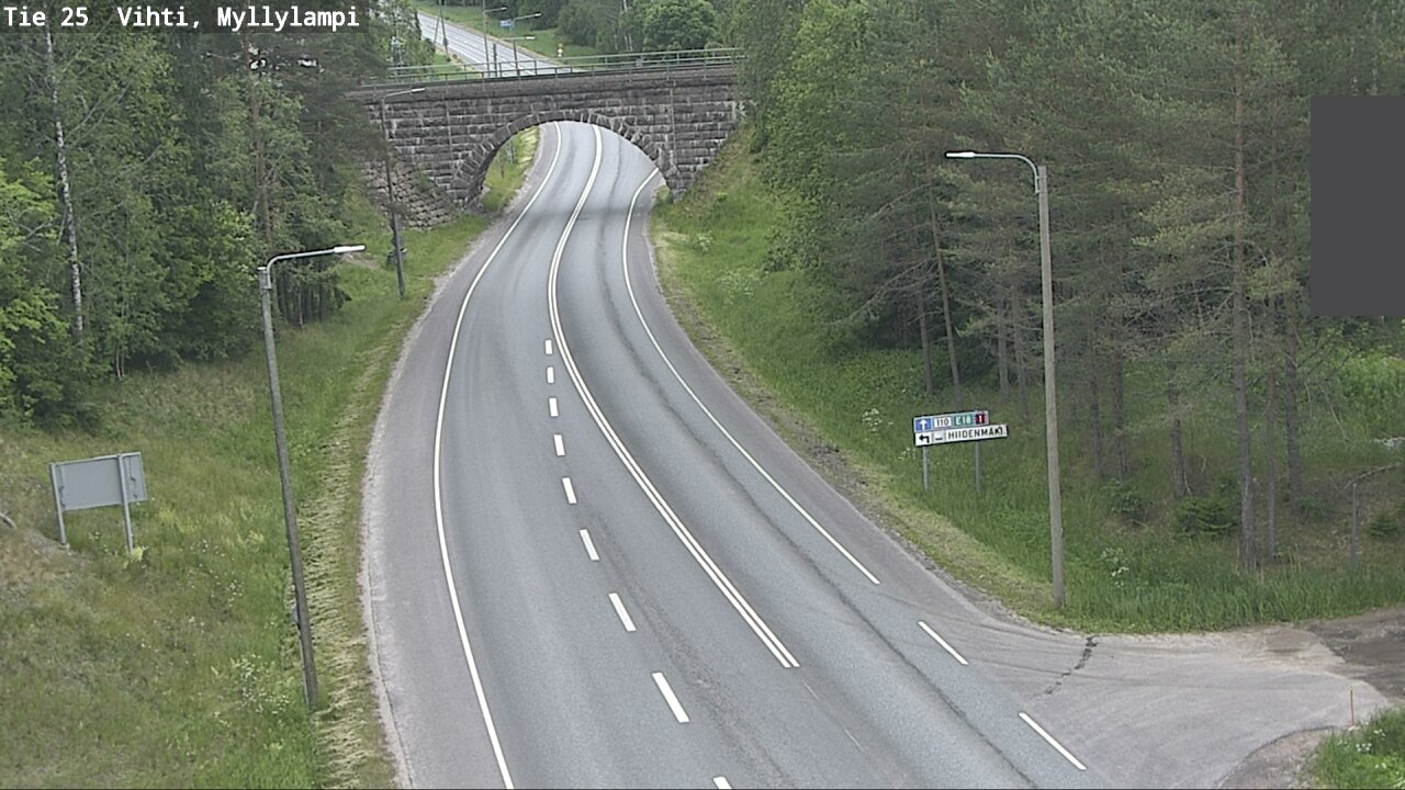 Weather Camera Image Väg 25 Lojo Myllylampi, Lohja, Uusimaa