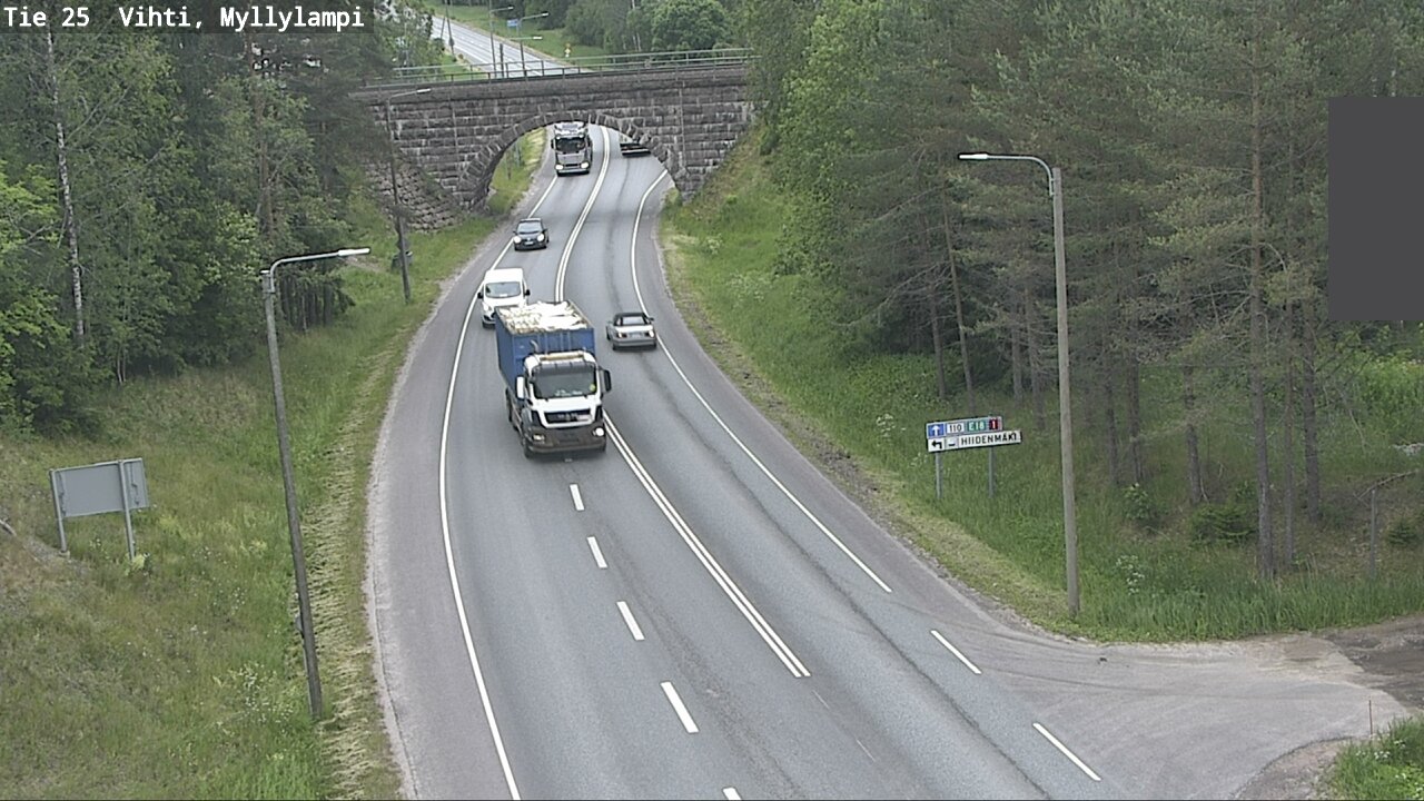 Weather Camera Image Road 25 Lohja Myllylampi, Lohja, Uusimaa