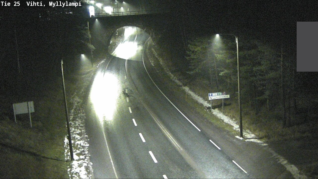 Weather Camera Image Väg 25 Lojo Myllylampi, Lohja, Uusimaa