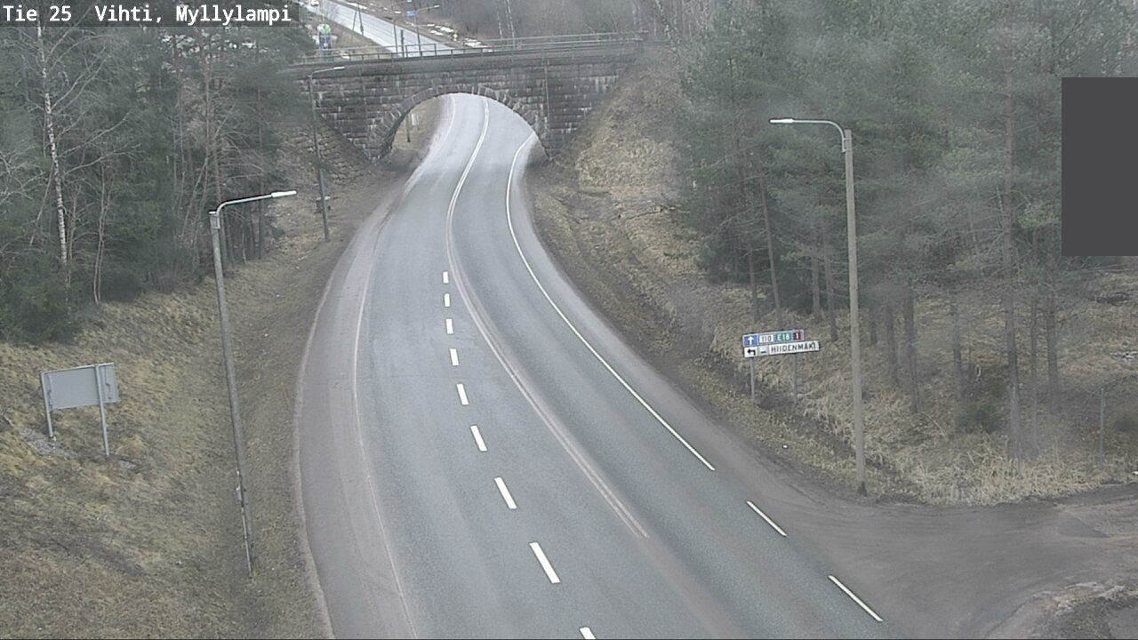 Weather Camera Image Road 25 Lohja Myllylampi, Lohja, Uusimaa