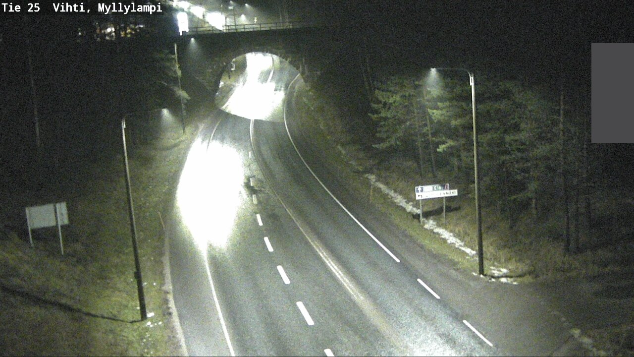 Weather Camera Image Road 25 Lohja Myllylampi, Lohja, Uusimaa