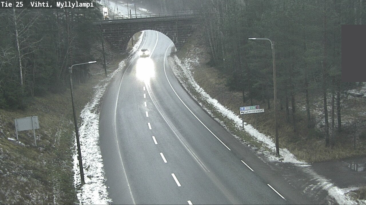 Weather Camera Image Väg 25 Lojo Myllylampi, Lohja, Uusimaa