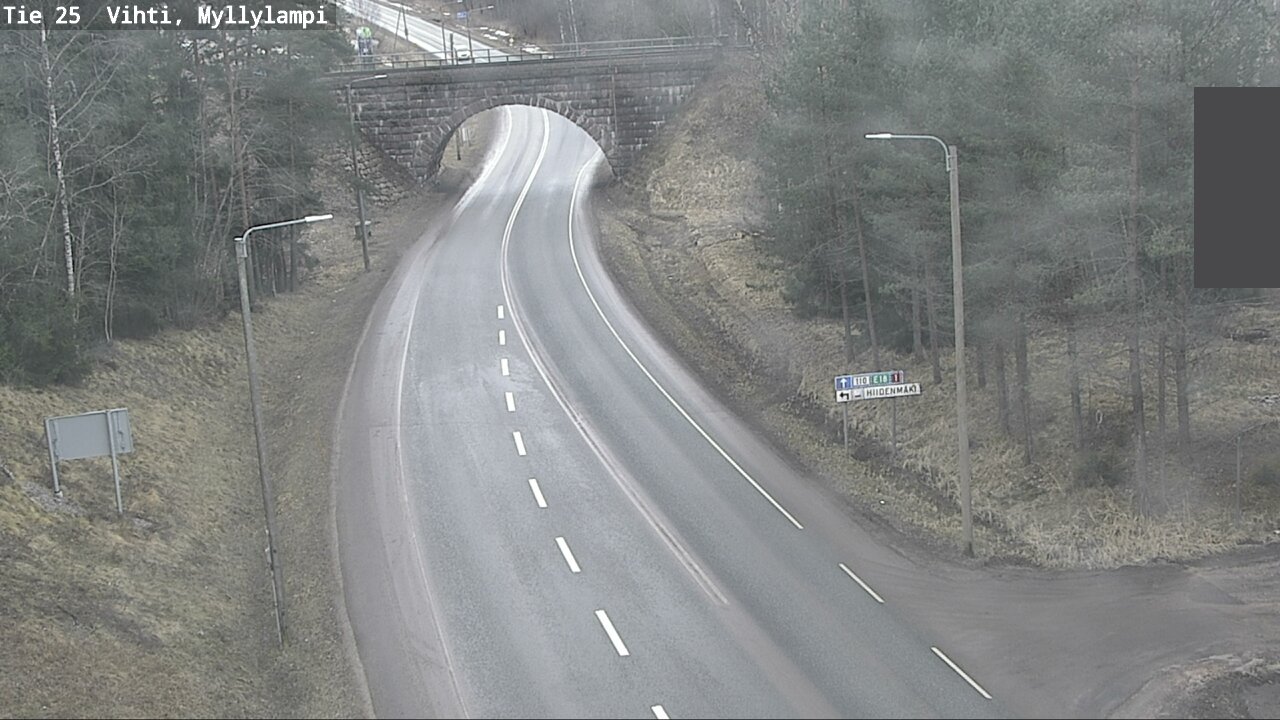 Weather Camera Image Road 25 Lohja Myllylampi, Lohja, Uusimaa