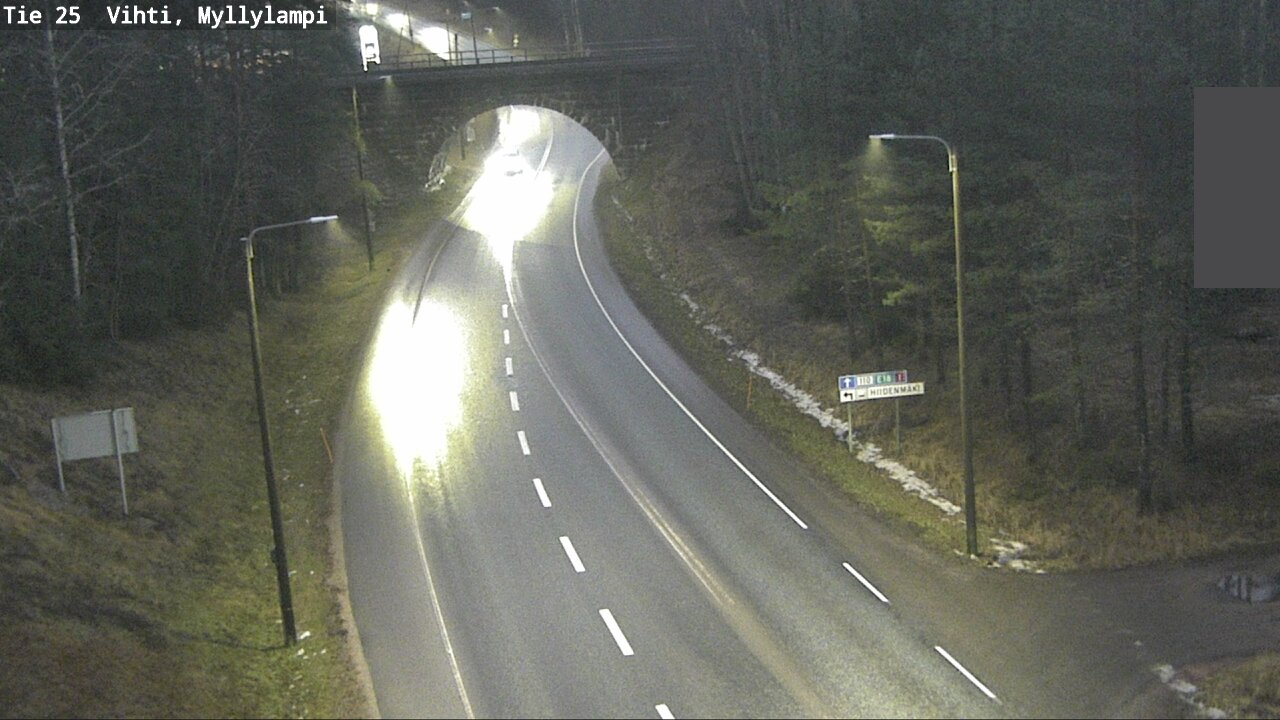 Weather Camera Image Road 25 Lohja Myllylampi, Lohja, Uusimaa