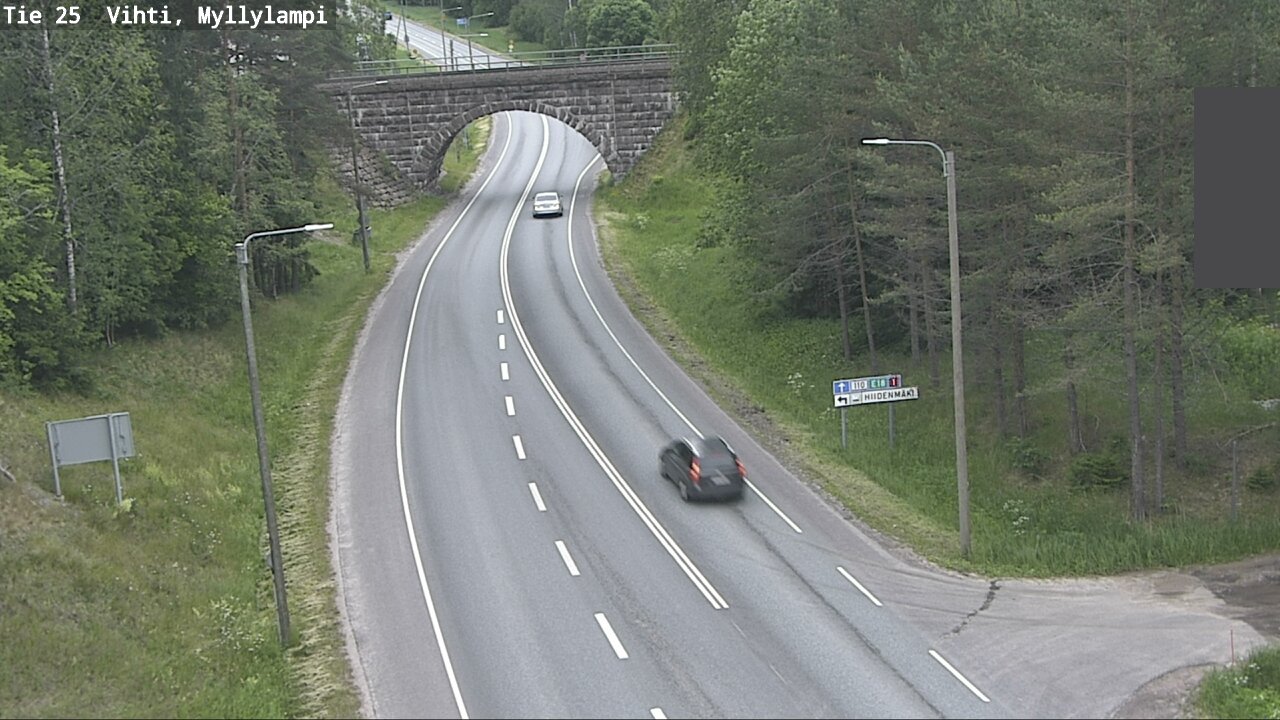 Weather Camera Image Väg 25 Lojo Myllylampi, Lohja, Uusimaa