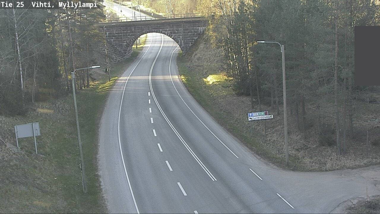 Weather Camera Image Road 25 Lohja Myllylampi, Lohja, Uusimaa