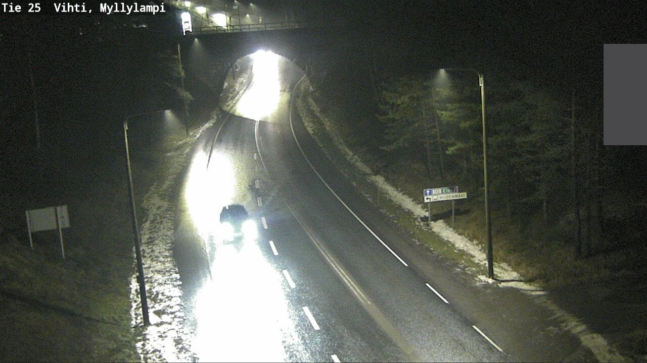 Weather Camera Image Väg 25 Lojo Myllylampi, Lohja, Uusimaa