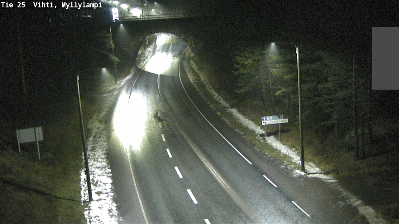 Weather Camera Image Väg 25 Lojo Myllylampi, Lohja, Uusimaa