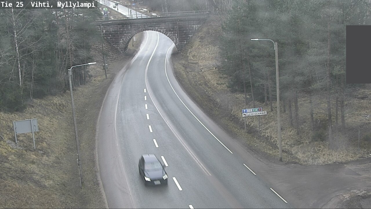 Weather Camera Image Road 25 Lohja Myllylampi, Lohja, Uusimaa