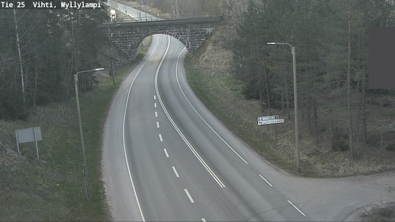 Weather Camera Image Väg 25 Lojo Myllylampi, Lohja, Uusimaa