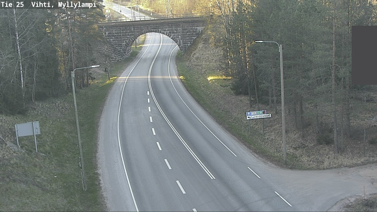 Weather Camera Image Road 25 Lohja Myllylampi, Lohja, Uusimaa