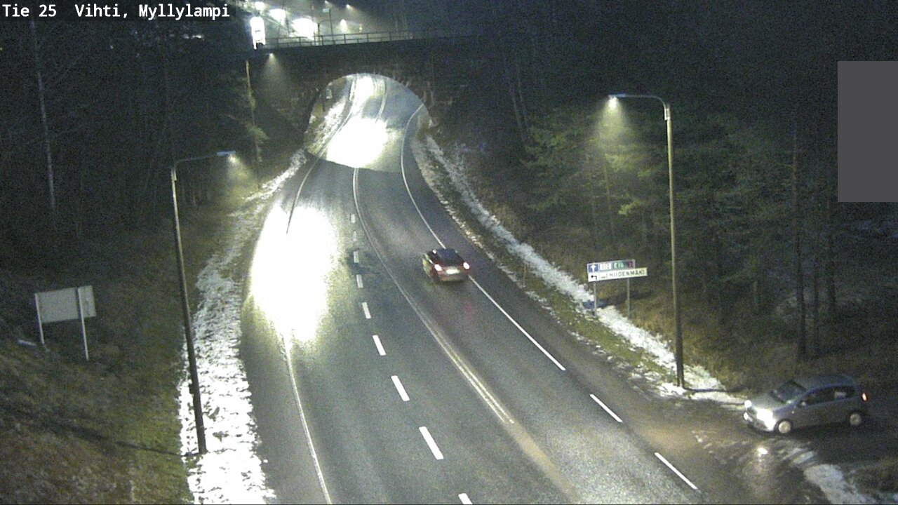 Weather Camera Image Väg 25 Lojo Myllylampi, Lohja, Uusimaa