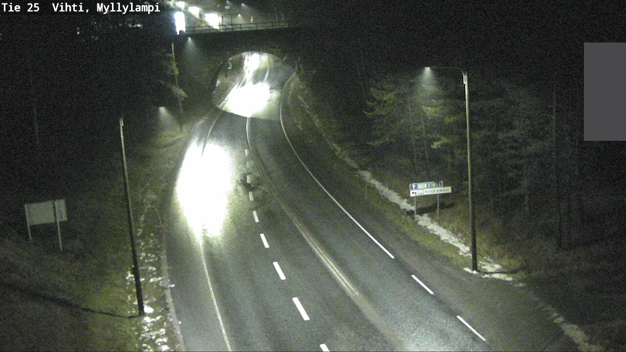 Weather Camera Image Väg 25 Lojo Myllylampi, Lohja, Uusimaa