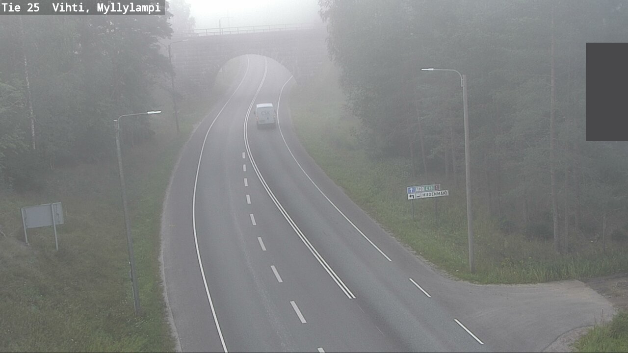 Weather Camera Image Road 25 Lohja Myllylampi, Lohja, Uusimaa