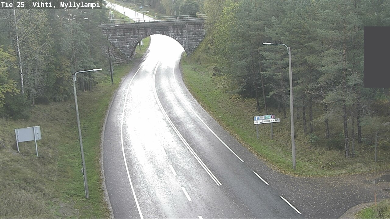 Weather Camera Image Väg 25 Lojo Myllylampi, Lohja, Uusimaa