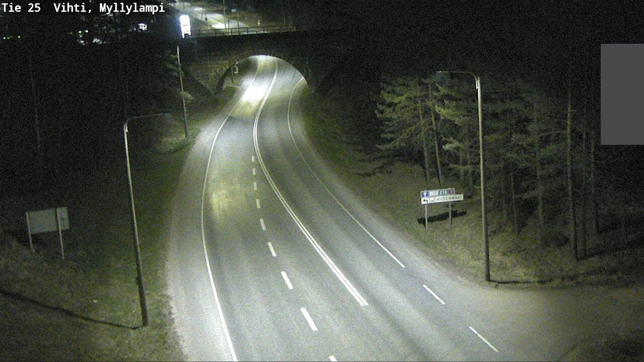 Weather Camera Image Road 25 Lohja Myllylampi, Lohja, Uusimaa