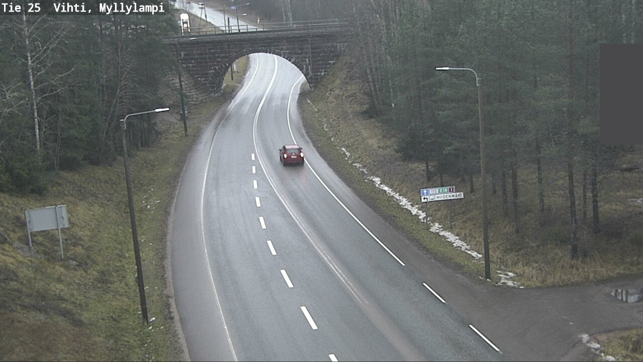 Weather Camera Image Road 25 Lohja Myllylampi, Lohja, Uusimaa
