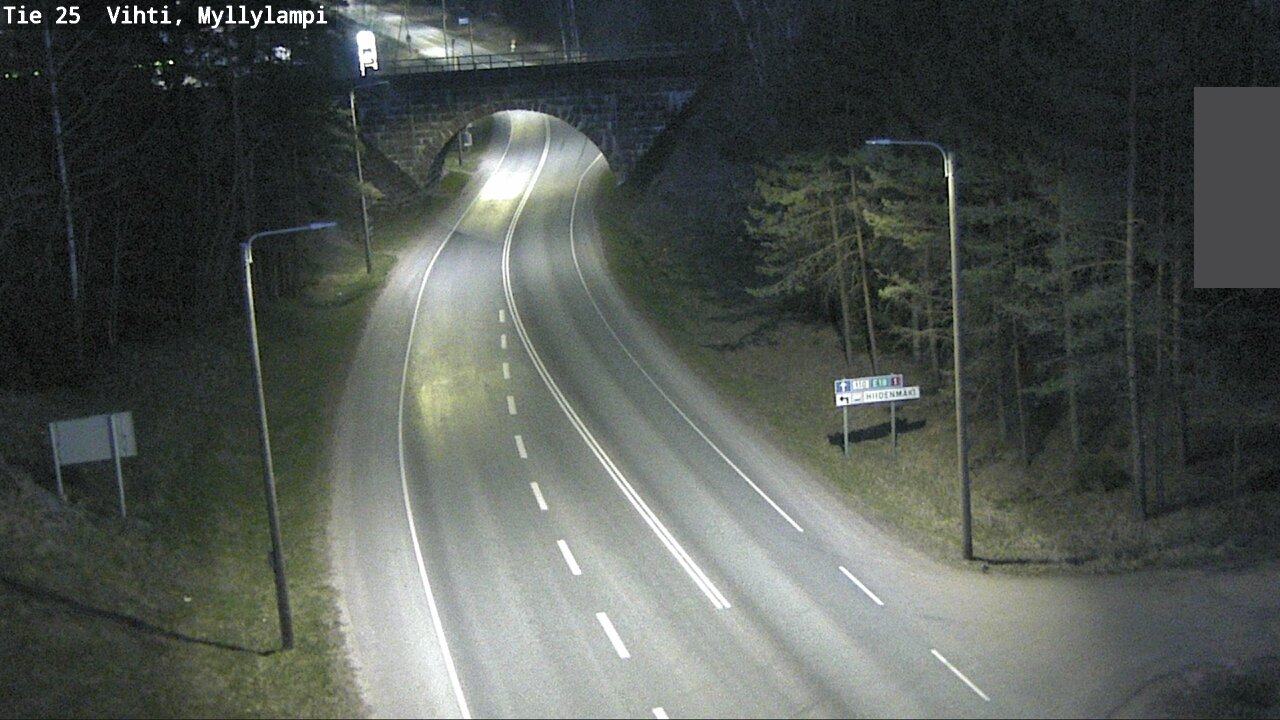 Weather Camera Image Road 25 Lohja Myllylampi, Lohja, Uusimaa