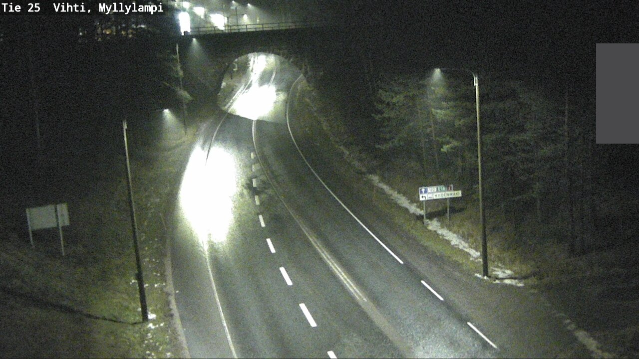 Weather Camera Image Road 25 Lohja Myllylampi, Lohja, Uusimaa