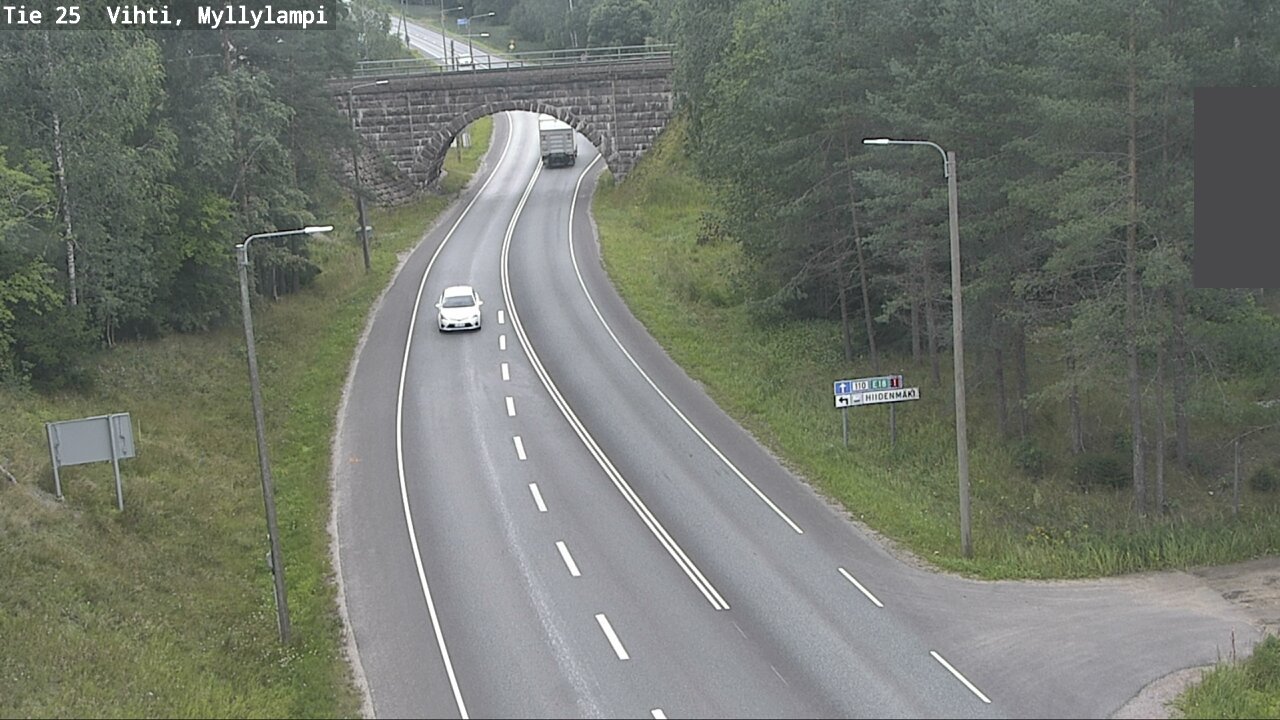 Weather Camera Image Road 25 Lohja Myllylampi, Lohja, Uusimaa