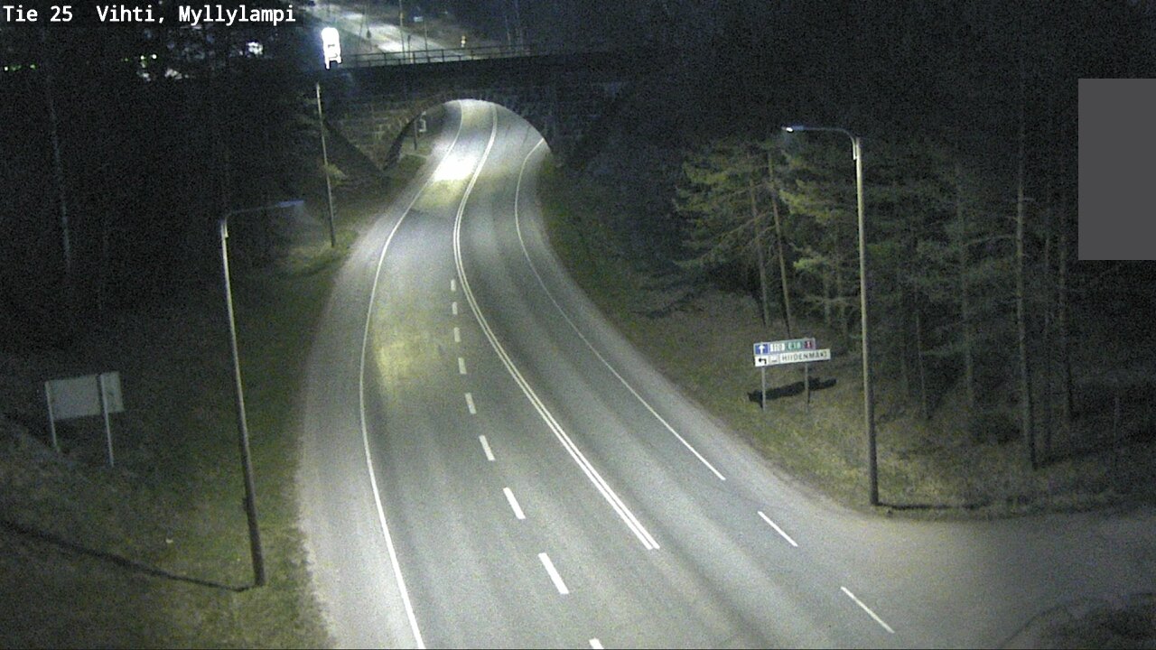 Weather Camera Image Väg 25 Lojo Myllylampi, Lohja, Uusimaa