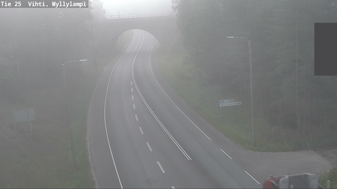 Weather Camera Image Väg 25 Lojo Myllylampi, Lohja, Uusimaa