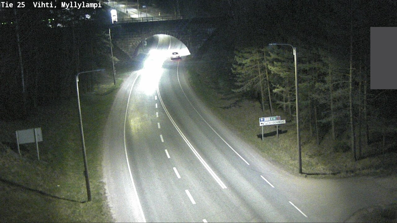 Weather Camera Image Road 25 Lohja Myllylampi, Lohja, Uusimaa
