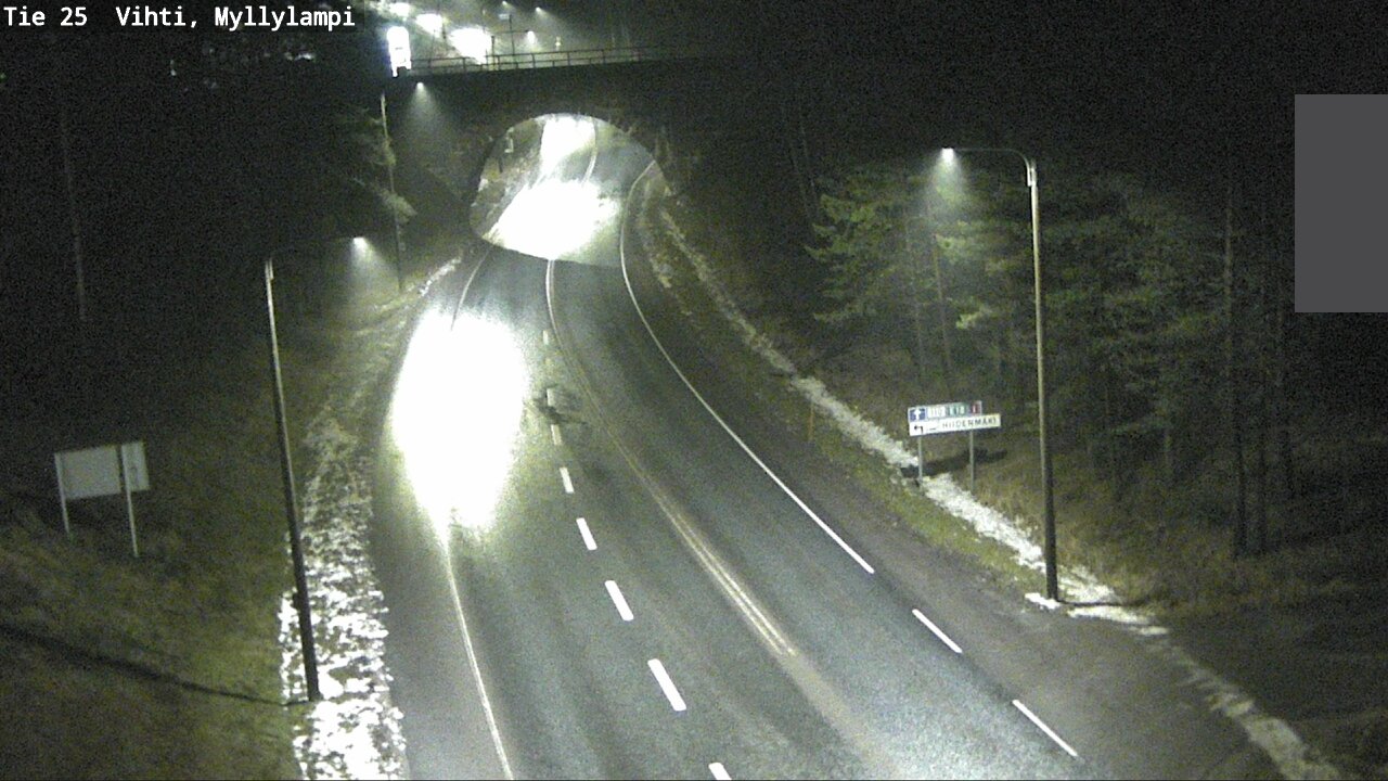 Weather Camera Image Väg 25 Lojo Myllylampi, Lohja, Uusimaa