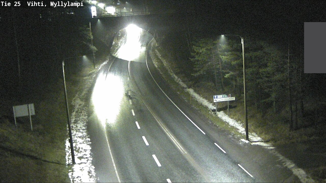 Weather Camera Image Väg 25 Lojo Myllylampi, Lohja, Uusimaa