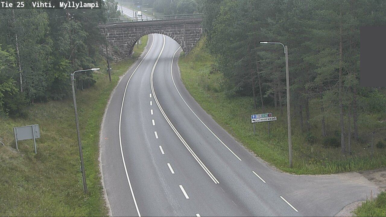 Weather Camera Image Väg 25 Lojo Myllylampi, Lohja, Uusimaa