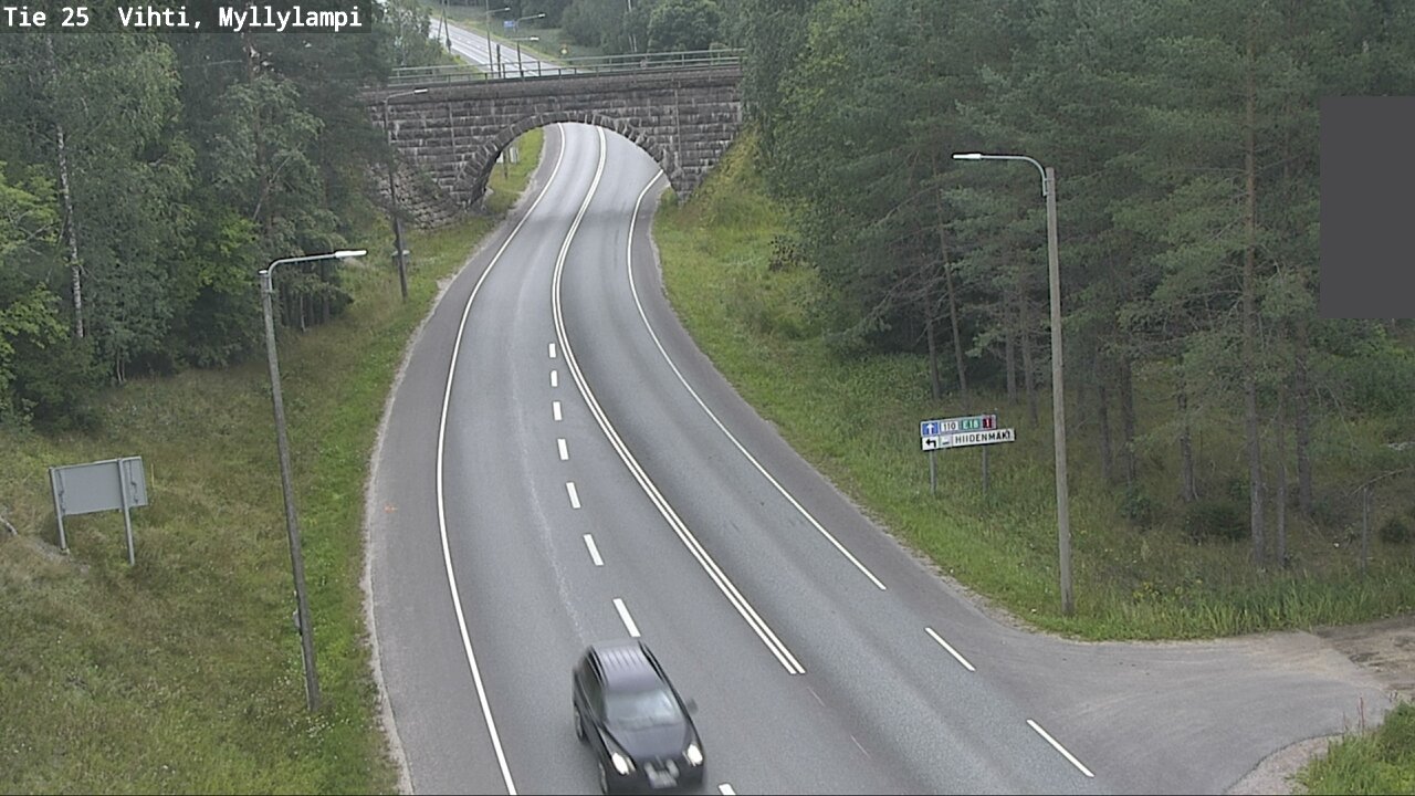 Weather Camera Image Väg 25 Lojo Myllylampi, Lohja, Uusimaa