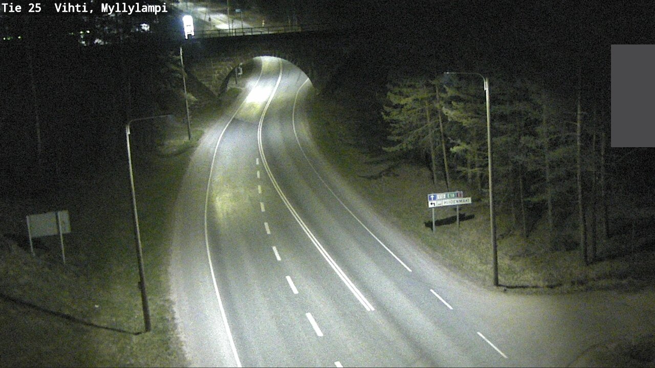 Weather Camera Image Väg 25 Lojo Myllylampi, Lohja, Uusimaa