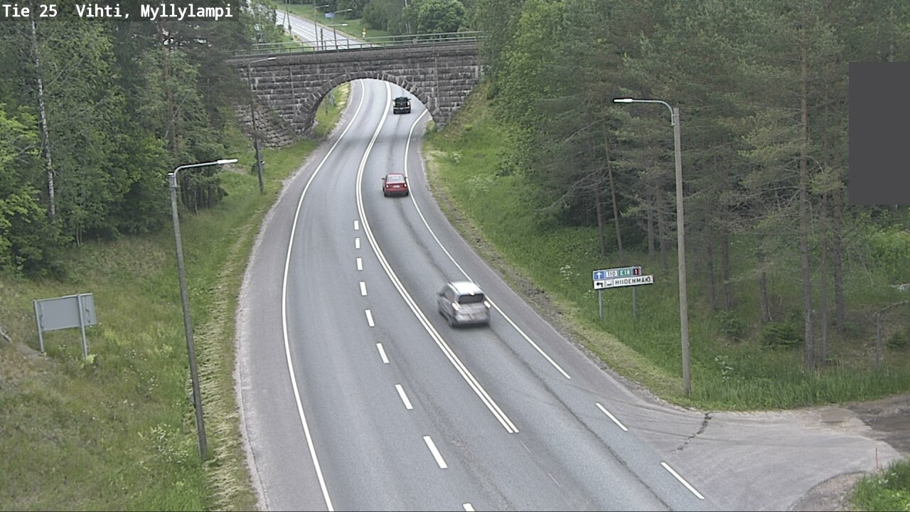 Weather Camera Image Väg 25 Lojo Myllylampi, Lohja, Uusimaa
