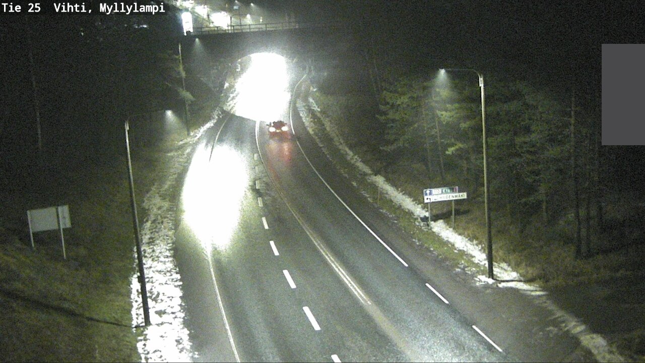 Weather Camera Image Väg 25 Lojo Myllylampi, Lohja, Uusimaa