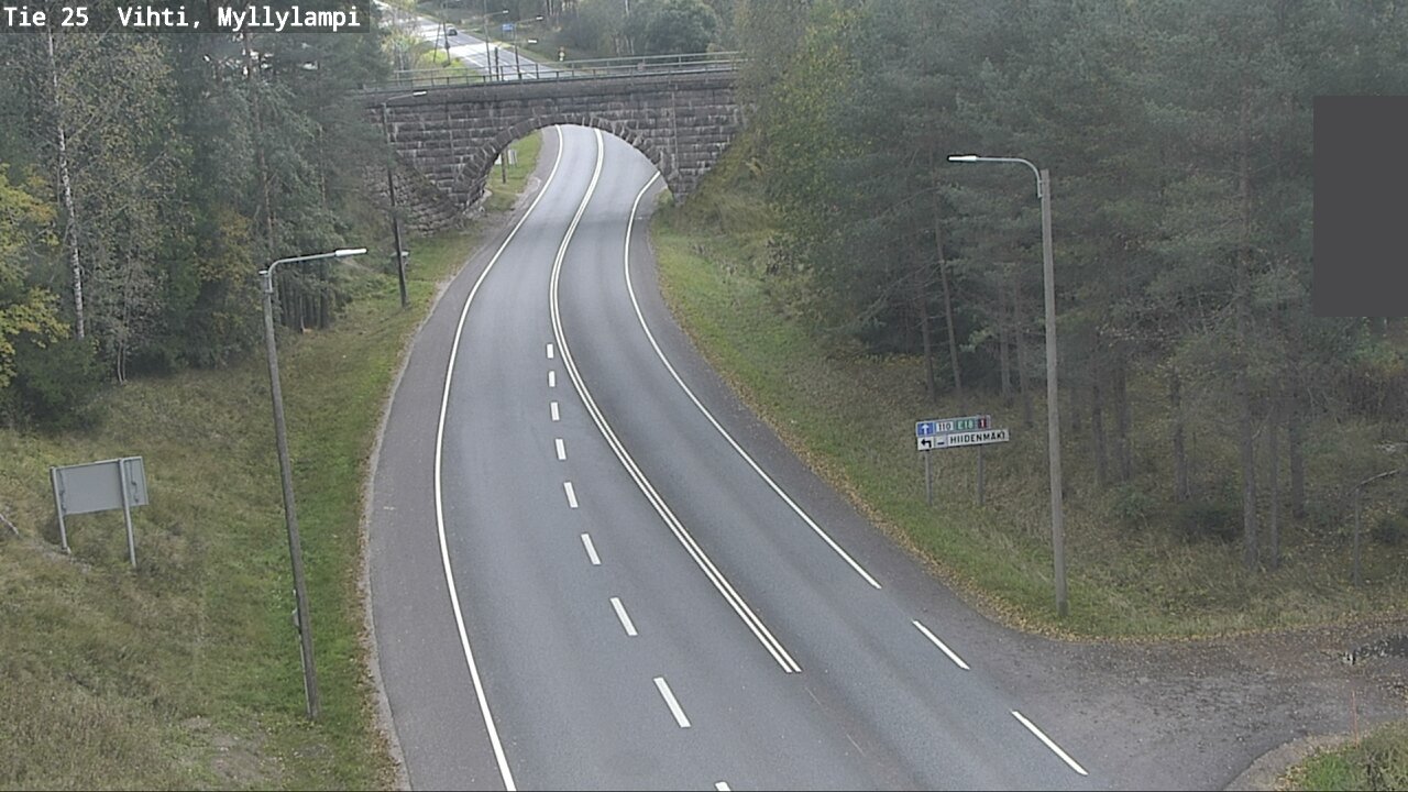 Weather Camera Image Road 25 Lohja Myllylampi, Lohja, Uusimaa