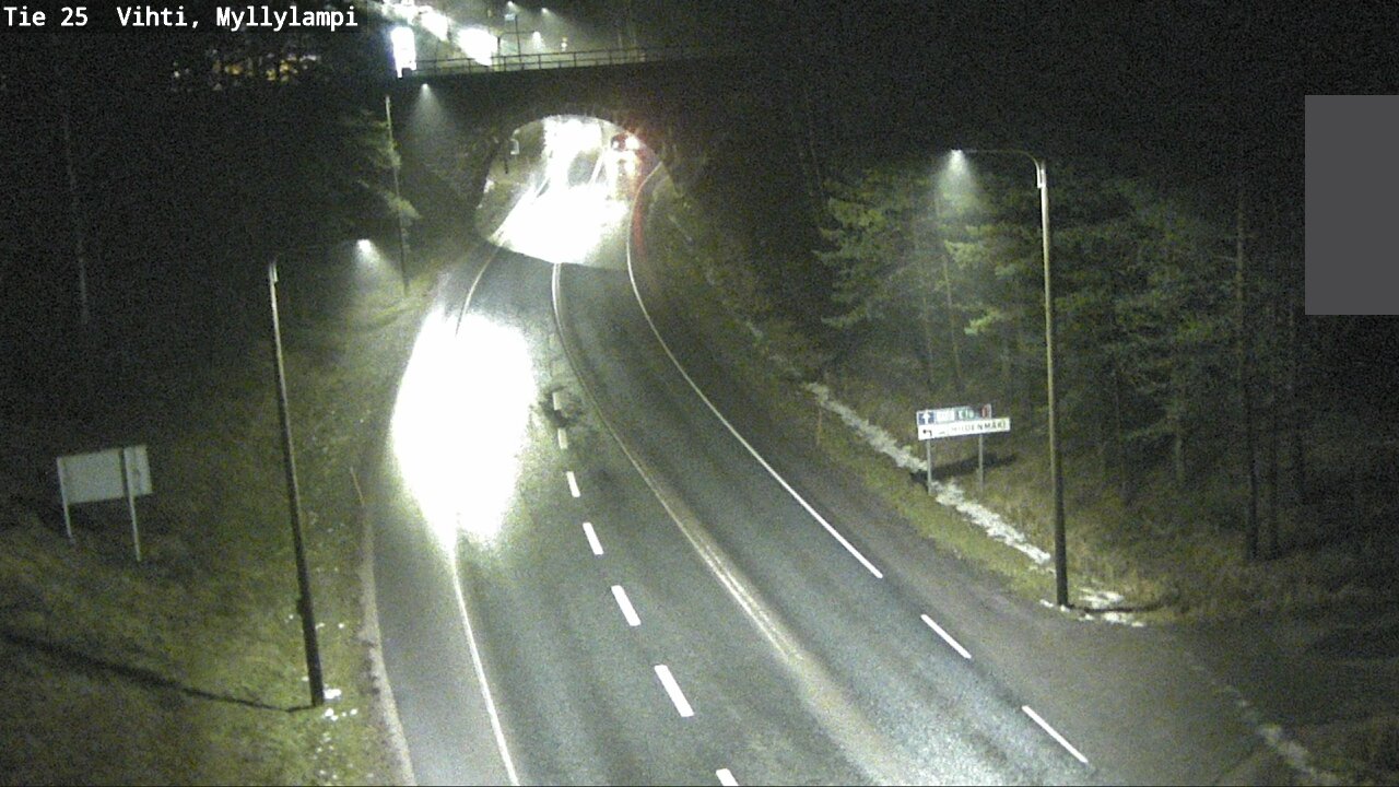 Weather Camera Image Road 25 Lohja Myllylampi, Lohja, Uusimaa
