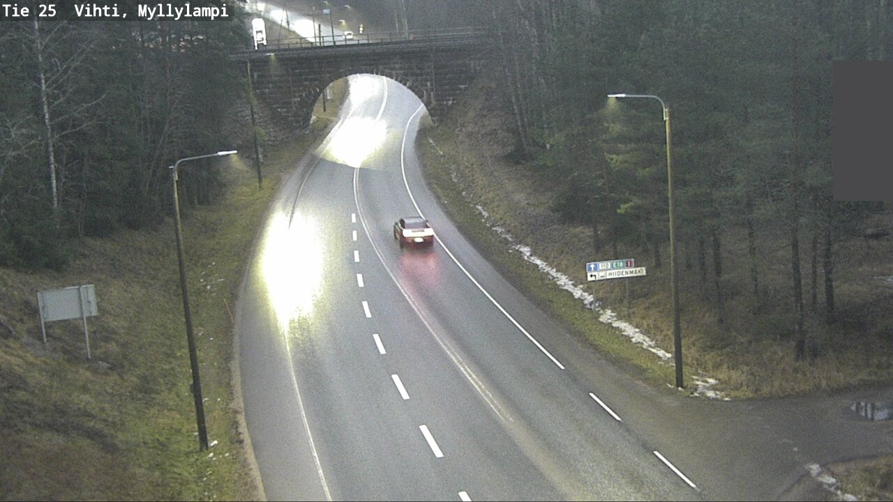 Weather Camera Image Road 25 Lohja Myllylampi, Lohja, Uusimaa