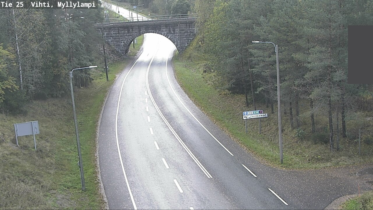 Weather Camera Image Väg 25 Lojo Myllylampi, Lohja, Uusimaa