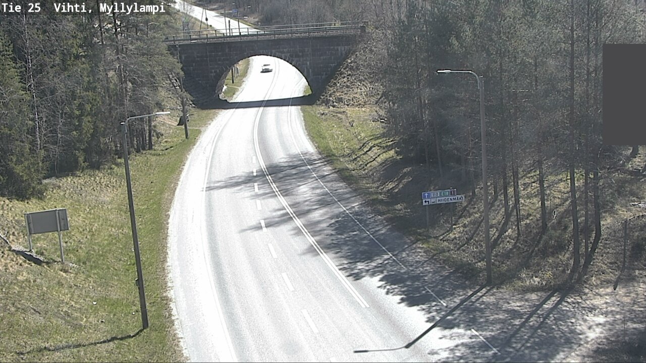 Kelikamerat Kuva Tie 25 Lohja Myllylampi, Lohja, Uusimaa