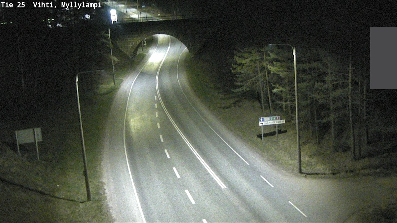 Weather Camera Image Road 25 Lohja Myllylampi, Lohja, Uusimaa